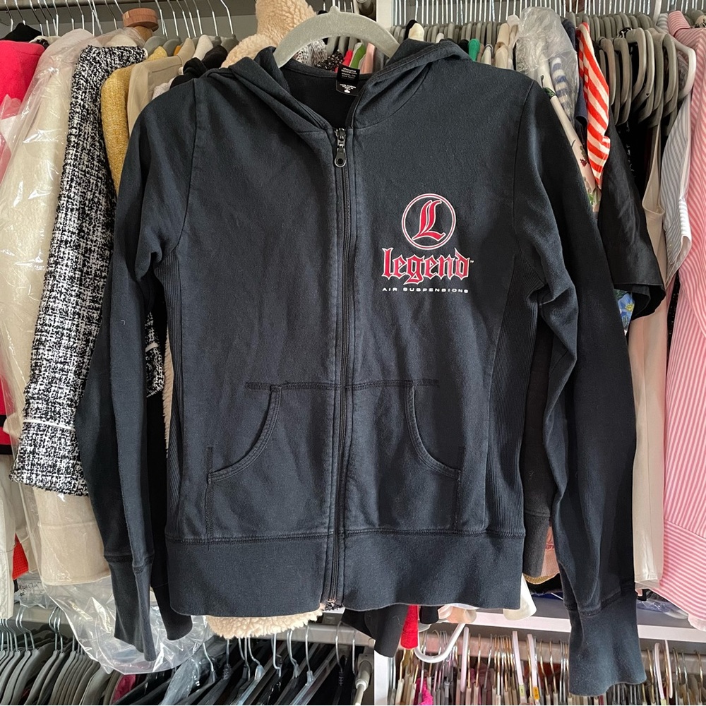 Legend Air Suspension Zip Up 100% Cotton Hoodie